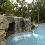 home pool waterslide