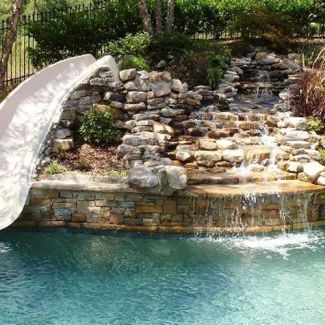 Custom Pool Slides & Fiberglass Residential Water Slides at Dolphin ...